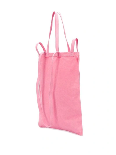 Shop Maison Margiela Women's Pink Cotton Tote