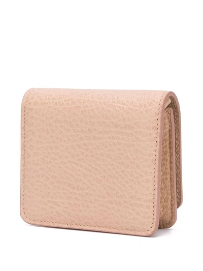 Shop Maison Margiela Women's Pink Leather Wallet