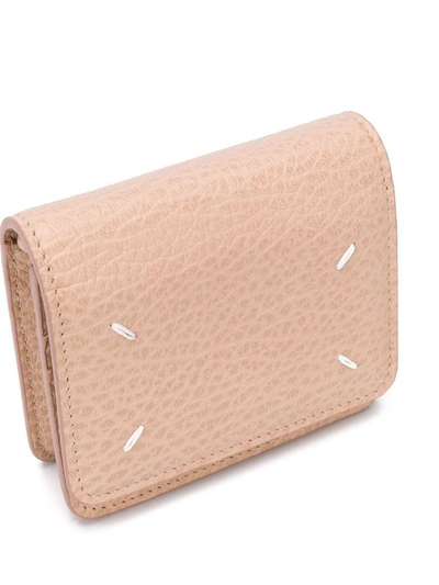 Shop Maison Margiela Women's Pink Leather Wallet