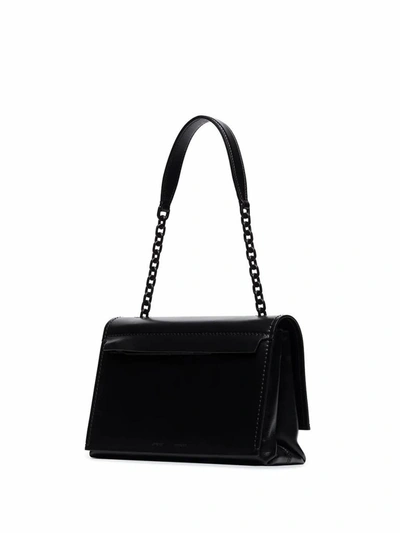 Off-White Off White Women's Black Leather Shoulder Bag - Stylemyle