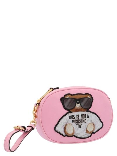 Shop Moschino Women's Pink Belt Bag