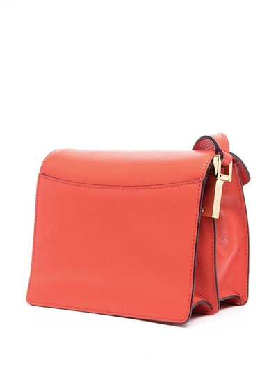 Shop Marni Women's Red Leather Shoulder Bag