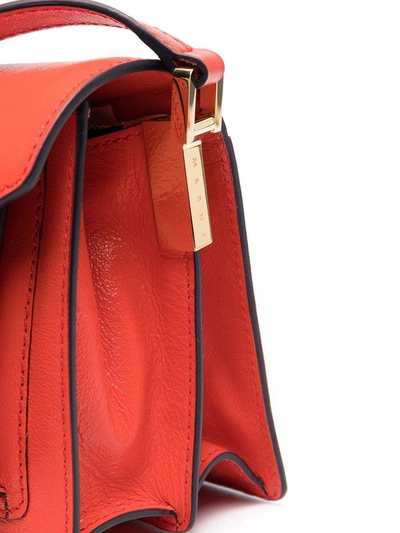 Shop Marni Women's Red Leather Shoulder Bag