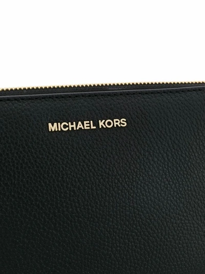 Shop Michael Kors Women's Black Leather Pouch