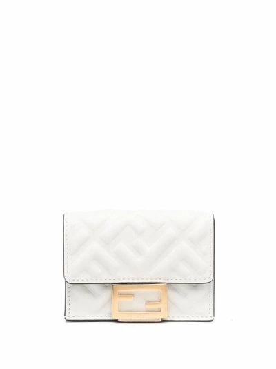 Shop Fendi Women's White Leather Wallet