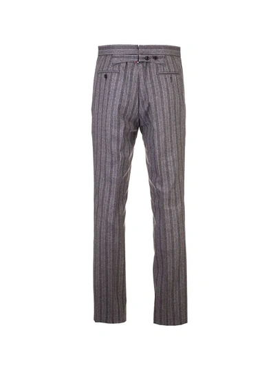 Shop Thom Browne Men's Grey Wool Pants