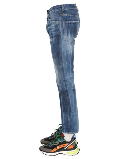 Shop Dsquared2 Men's Blue Cotton Jeans