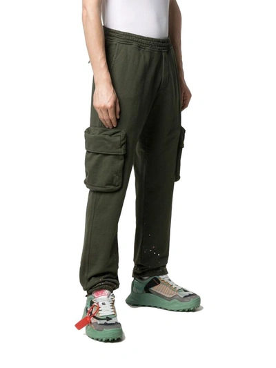 Shop Off-white Men's Green Cotton Pants