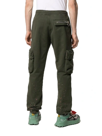 Shop Off-white Men's Green Cotton Pants