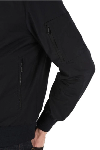 Shop Ermenegildo Zegna Men's Black Polyester Outerwear Jacket