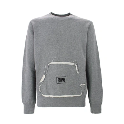 Shop Golden Goose Men's Grey Cotton Sweatshirt