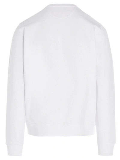 Shop Fendi Men's White Cotton Sweatshirt