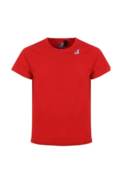 Shop K-way Men's Red Cotton T-shirt