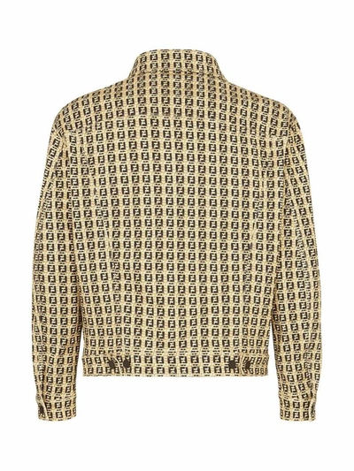 Shop Fendi Men's Beige Cotton Jacket