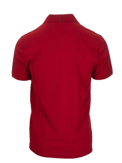 Shop Loro Piana Men's Red Cotton Polo Shirt