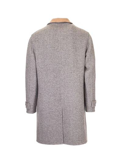 Shop Brunello Cucinelli Men's Grey Wool Coat