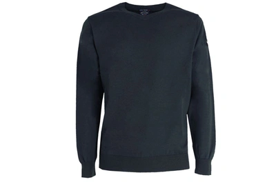Shop Paul & Shark Men's Black Cotton Sweater