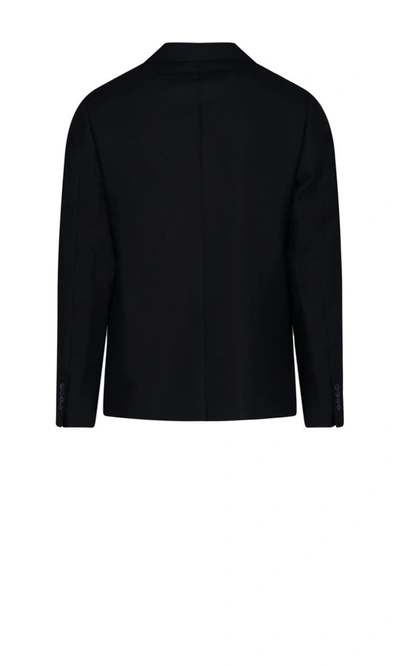 Shop Prada Men's Black Wool Blazer