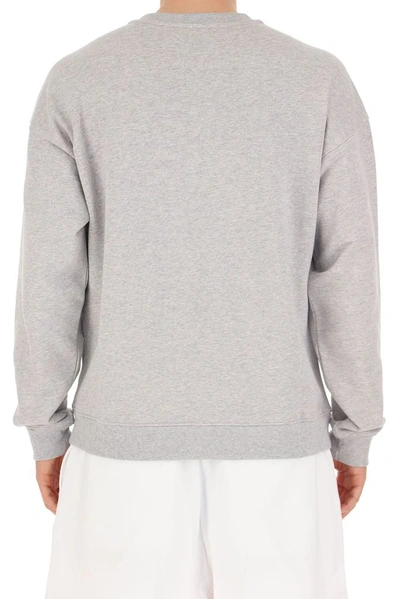 Shop Moschino Men's Grey Cotton Sweatshirt