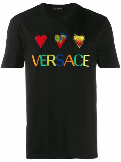 Shop Versace Collection Men's Black Cotton T-shirt