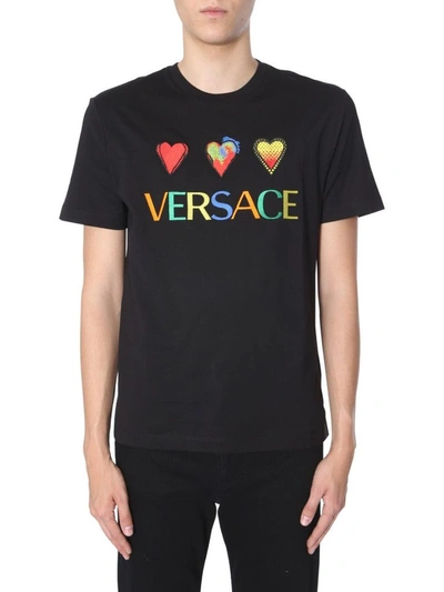 Shop Versace Collection Men's Black Cotton T-shirt
