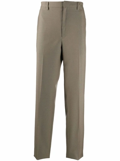 Shop Prada Men's Brown Wool Pants