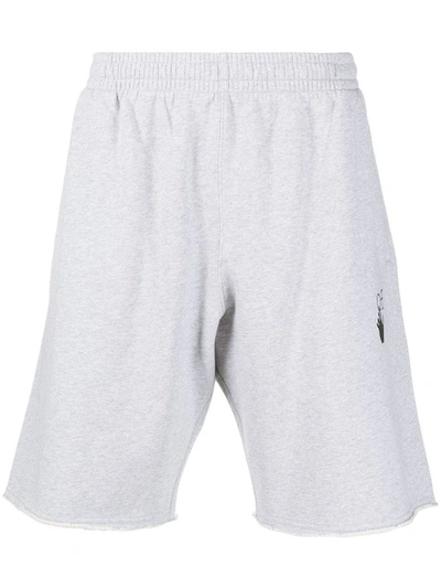 Shop Off-white Men's Grey Cotton Shorts