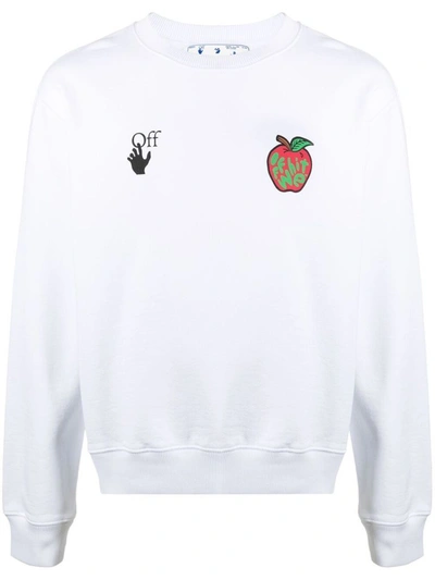 Shop Off-white Men's White Cotton Sweatshirt