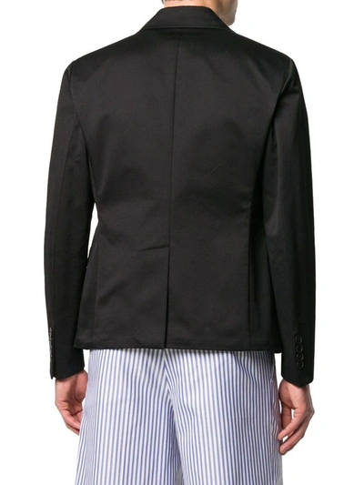 Shop Prada Men's Black Cotton Blazer