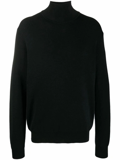 Shop Jil Sander Men's Black Wool Sweater