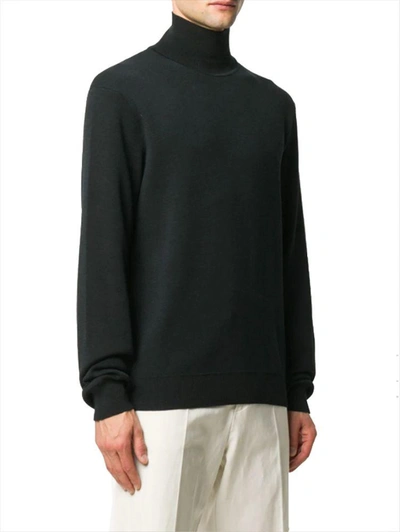 Shop Jil Sander Men's Black Wool Sweater