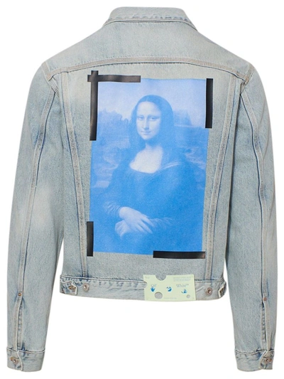 Shop Off-white Men's Light Blue Cotton Jacket