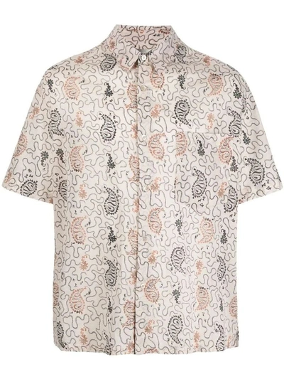 Shop Isabel Marant Men's Beige Cotton Shirt