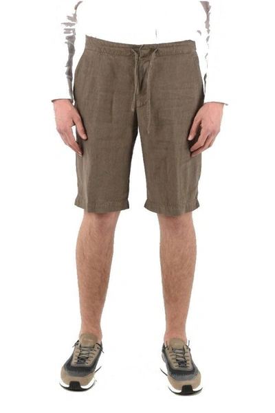 Shop Ermenegildo Zegna Men's Brown Linen Shorts