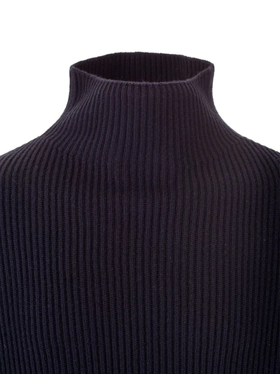 Shop Loro Piana Men's Blue Cashmere Sweater