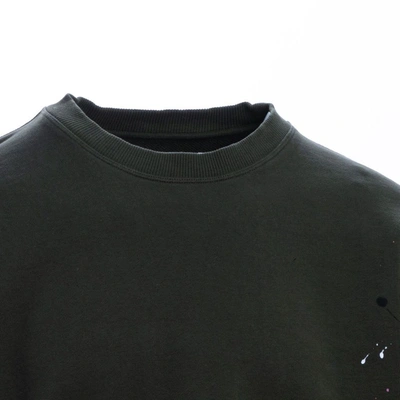 Shop Off-white Men's Green Cotton Sweatshirt