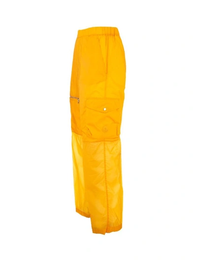 Shop Moncler Men's Orange Other Materials Pants