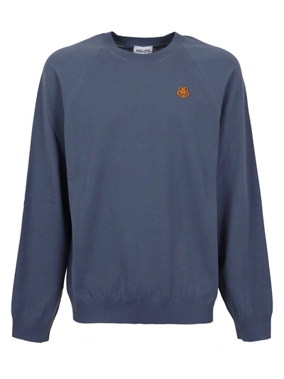 Shop Kenzo Men's Blue Wool Sweater