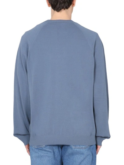Shop Kenzo Men's Blue Wool Sweater