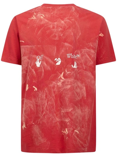 Shop Off-white Men's Red Cotton T-shirt