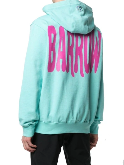 Shop Barrow Men's Light Blue Cotton Sweatshirt