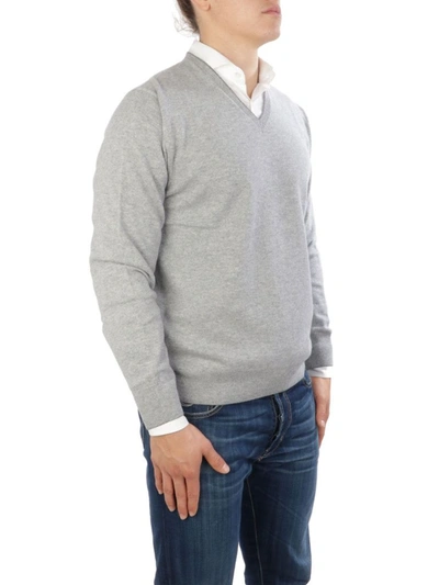 Shop Cruciani Men's Grey Cashmere Sweater