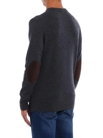 Shop Aspesi Men's Grey Wool Sweater