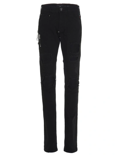 Shop Philipp Plein Men's Black Cotton Jeans