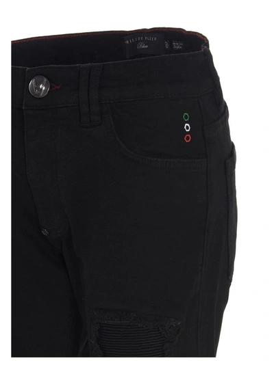 Shop Philipp Plein Men's Black Cotton Jeans