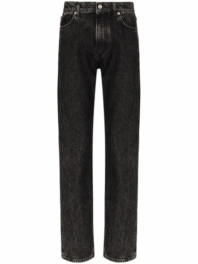 Shop Versace Men's Black Cotton Jeans