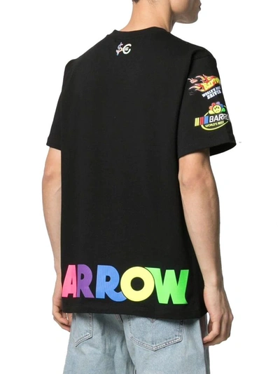 Shop Barrow Men's Black Cotton T-shirt