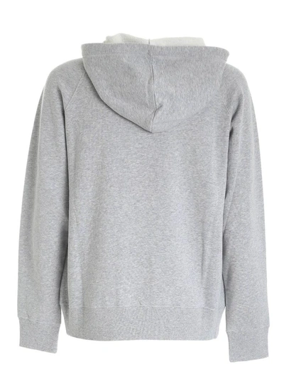 Shop Fay Men's Grey Cotton Sweatshirt
