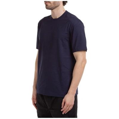 Shop Adidas Y-3 Yohji Yamamoto Men's Blue Cotton T-shirt
