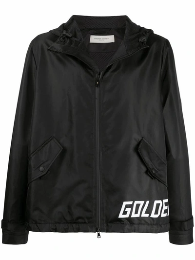 Shop Golden Goose Men's Black Polyamide Outerwear Jacket